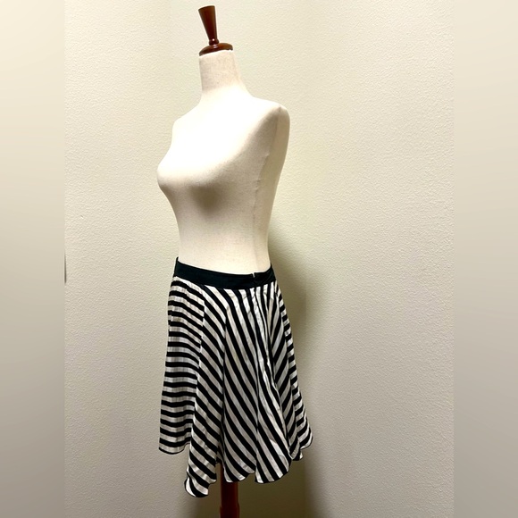 Elegant 100% Silk Fit & Flare Skirt - Picture 3 of 7